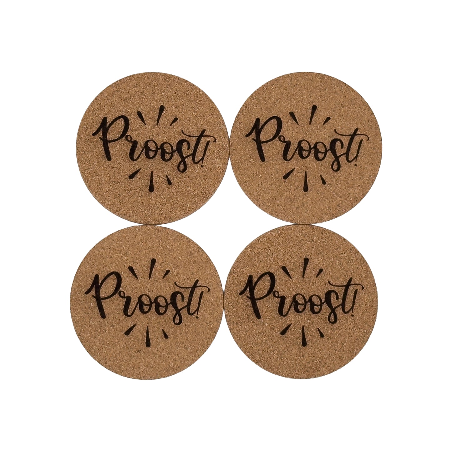 Proost! Cork Coasters