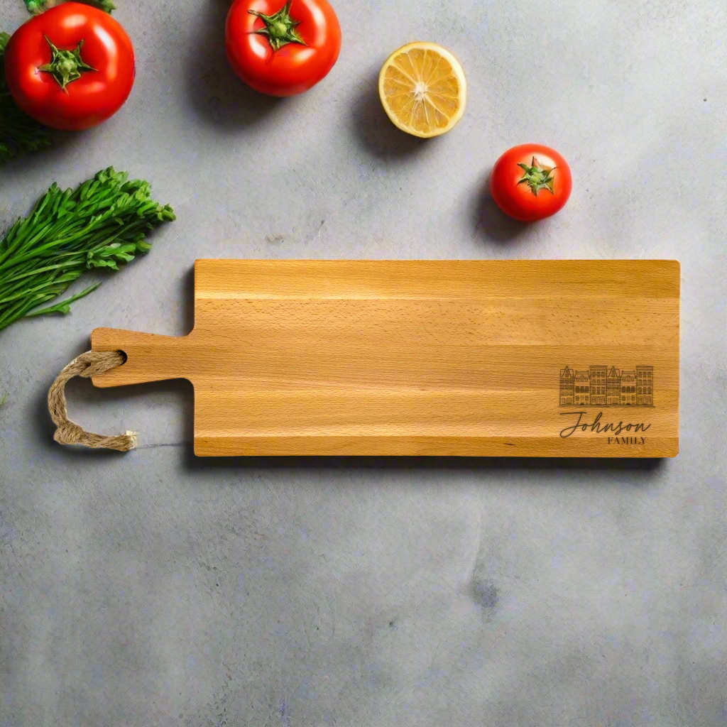 Canal House Theme Personalized Cutting Board 59cm horizontal