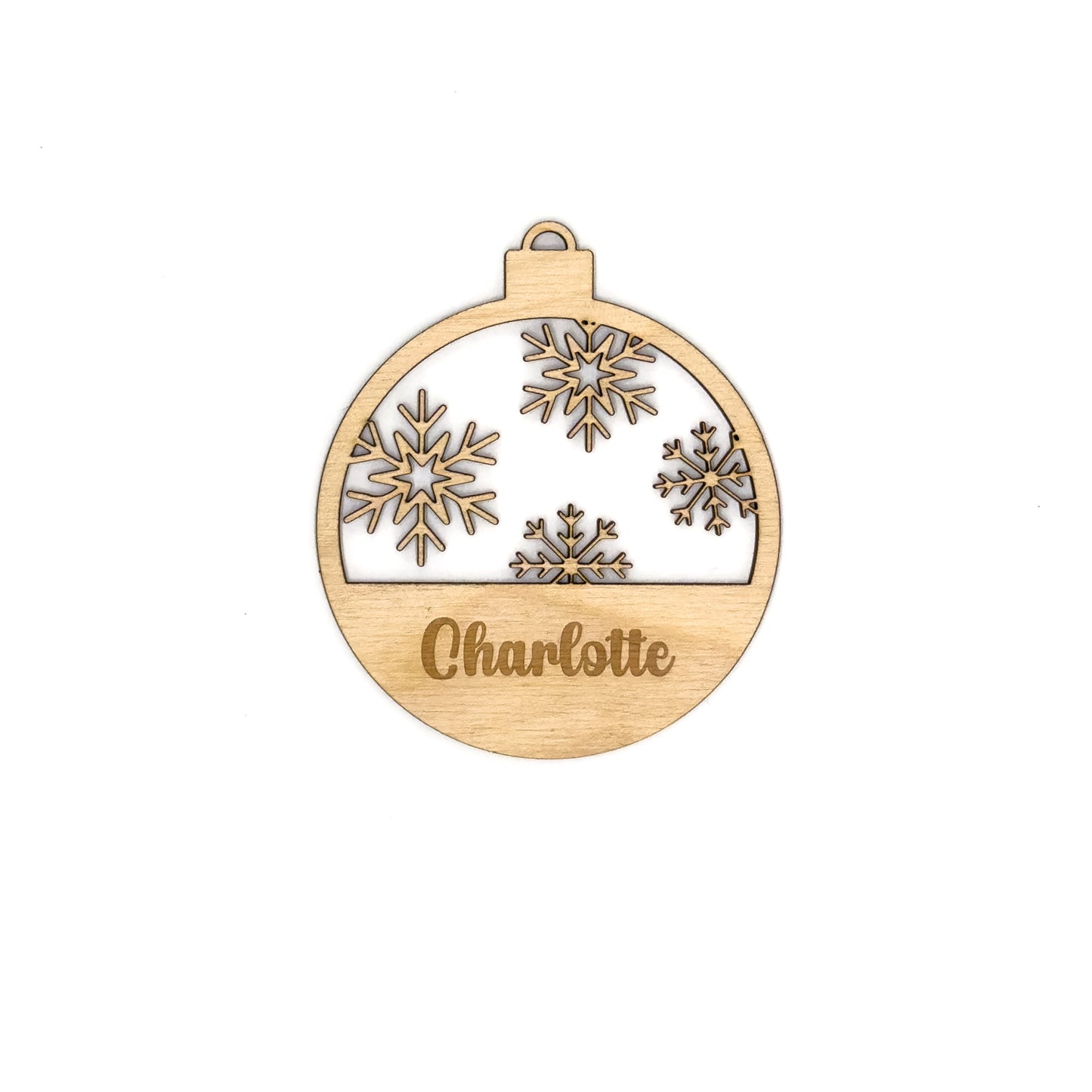 Custom Name Christmas Bauble Ornaments