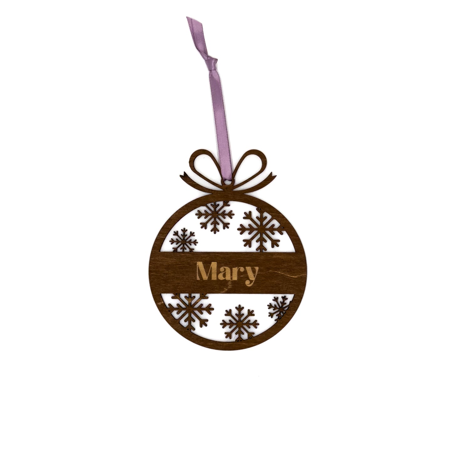 Custom Name Christmas Bauble Ornaments