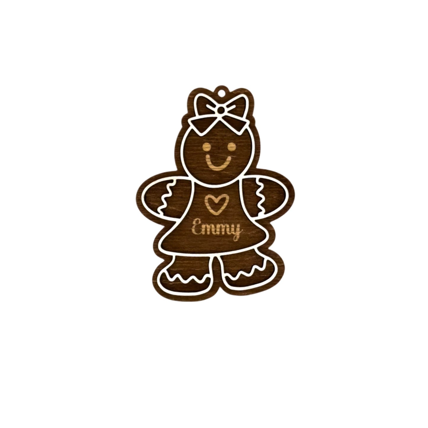 Personalized Gingerbread Christmas Ornament for Kids