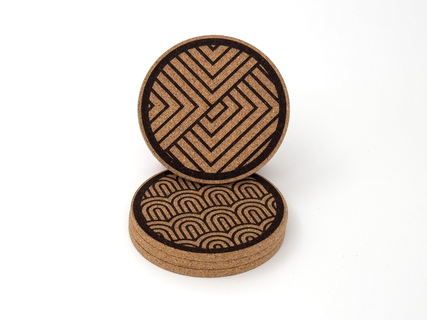 Geometric Cork Coasters