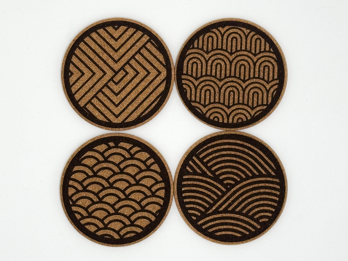 Geometric Cork Coasters