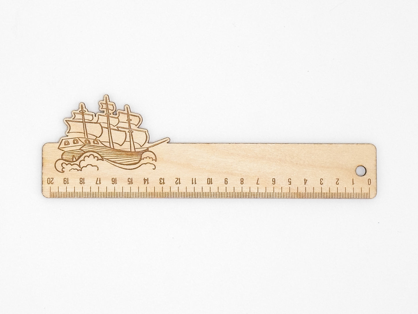 Personalized Wooden Ruler 20 cm