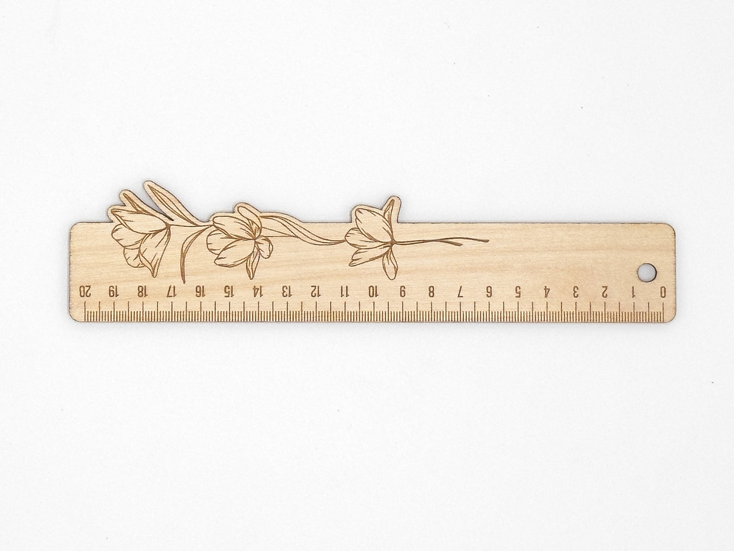 Personalized Wooden Ruler 20 cm