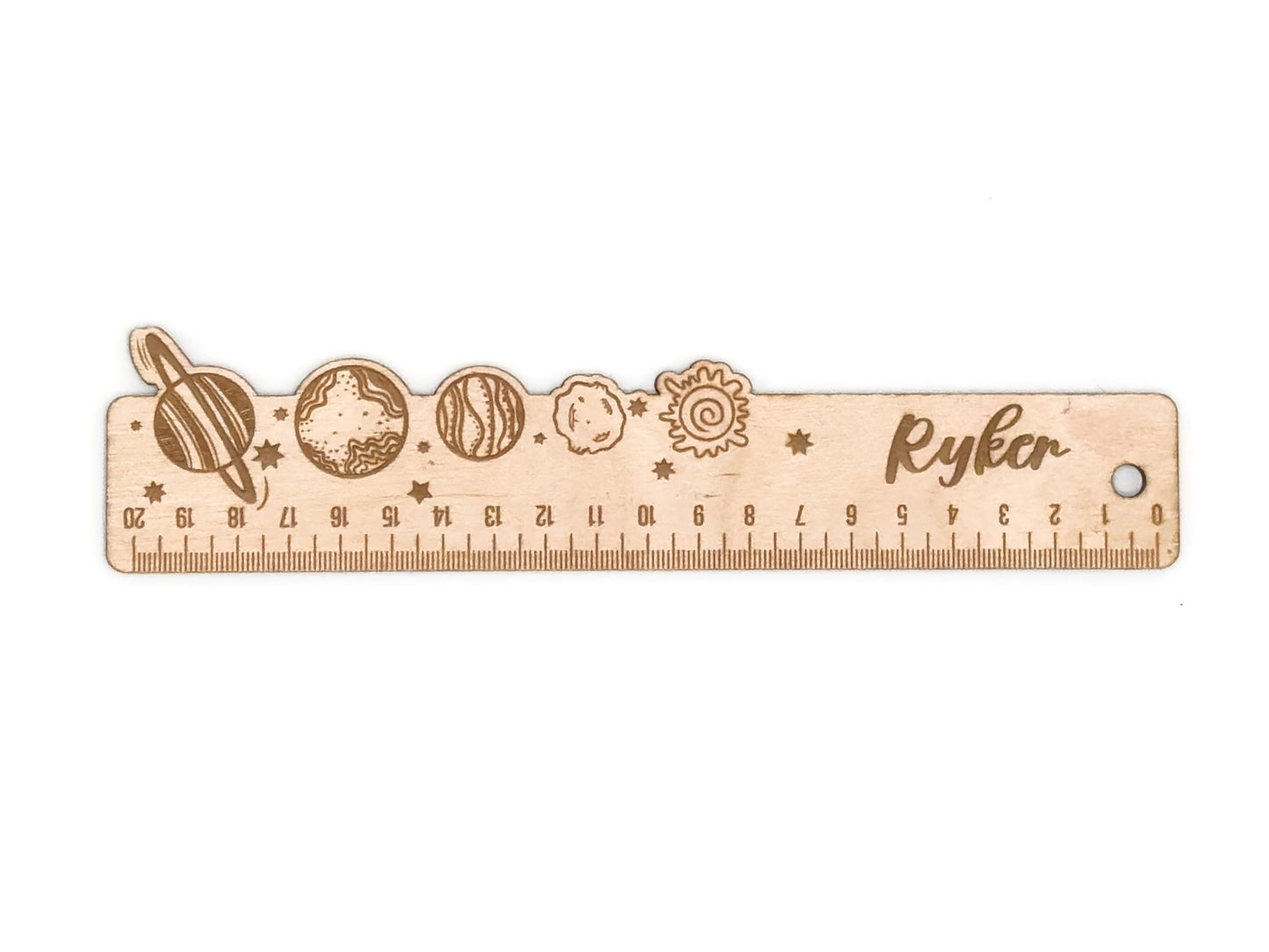 Personalized Wooden Ruler 20 cm