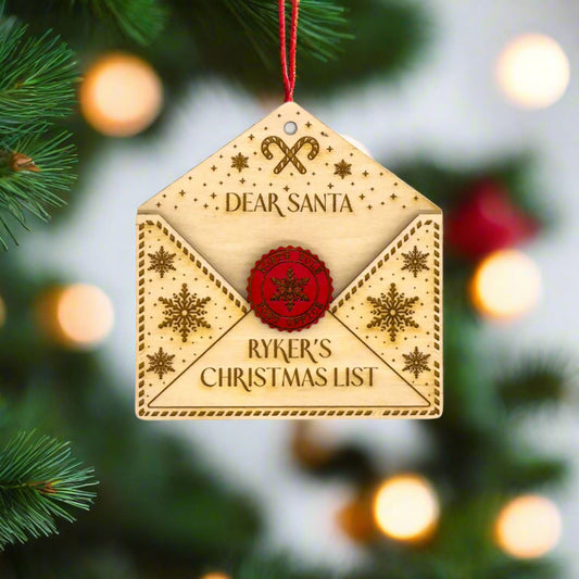 Letter to Santa Ornament