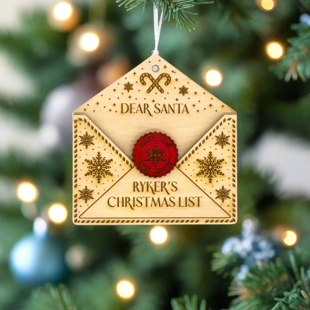 Letter to Santa Ornament