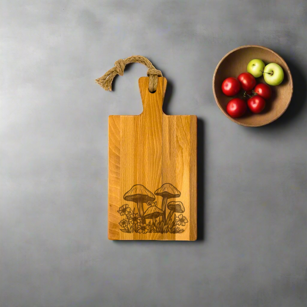 Mushroom Themed Charcuterie Cutting Board 34.5cm