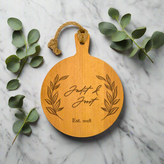 Personalized Cutting Board Round 25 cm