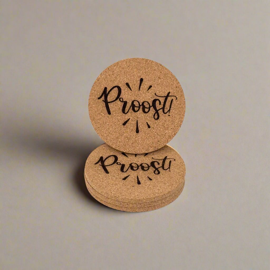 Proost! Cork Coasters